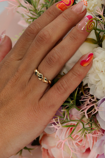 14 Ayar Altın Burgu Model Yüzük - Naze Kuyumculuk