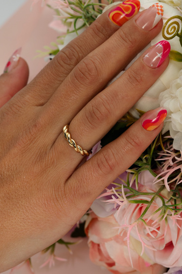 14 Ayar Altın Burgu Model Yüzük - Naze Kuyumculuk