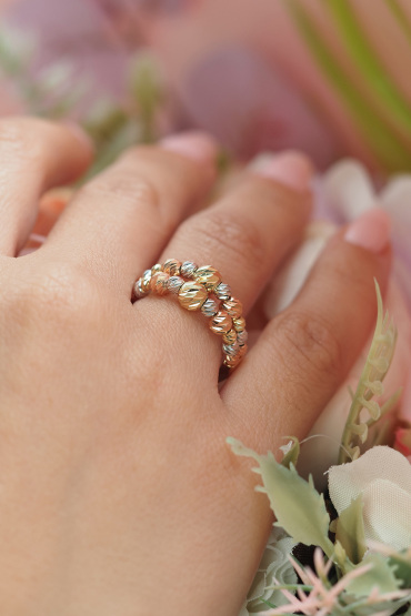 14 Ayar Altın Dorika Toplu Yüzük - Naze Kuyumculuk