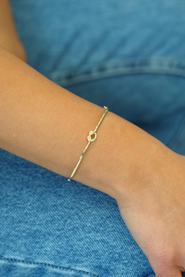 14 Ayar Altın Düğüm Model Kelepçe - Naze Kuyumculuk