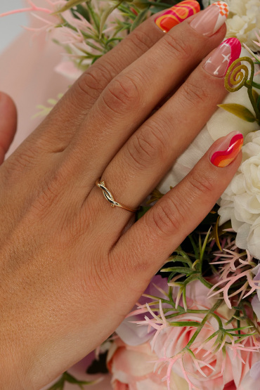 14 Ayar Altın Düğüm Model Yüzük - Naze Kuyumculuk