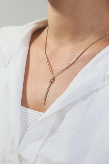 14 Ayar Altın Düğüm Zincir - Naze Kuyumculuk