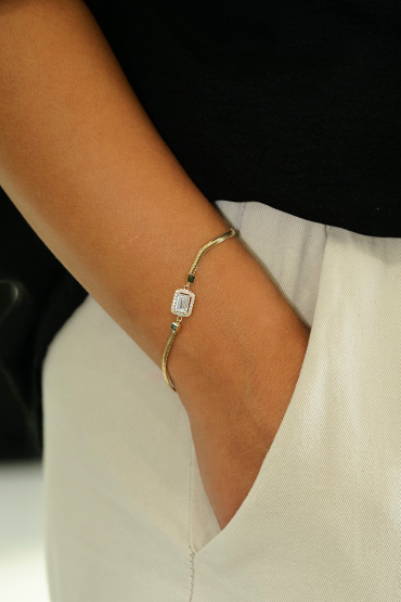 14 Ayar Altın İtalyan Baget Bileklik - Naze Kuyumculuk