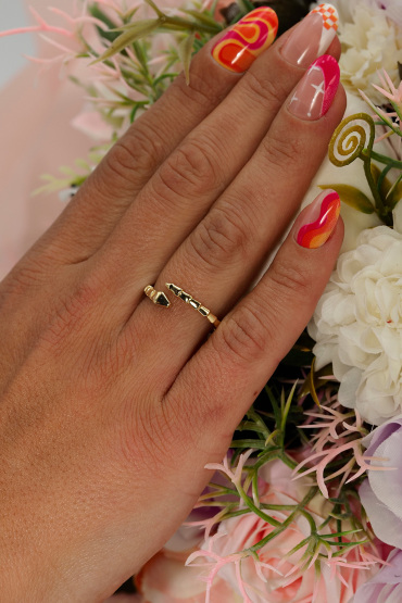 14 Ayar Altın İtalyan Sarmal Yüzük - Naze Kuyumculuk