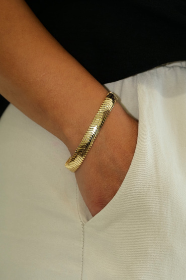 14 Ayar Altın Kalın İtalyan Bileklik - Naze Kuyumculuk