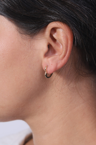 14 Ayar Altın Kalp Model Küpe - Naze Kuyumculuk