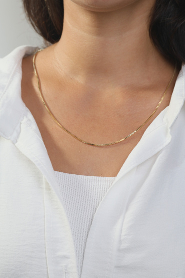 14 Ayar Altın Küp İtalyan Zincir - Naze Kuyumculuk