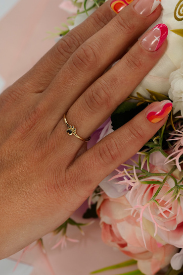 14 Ayar Altın Pati Model Günlük Yüzük - Naze Kuyumculuk