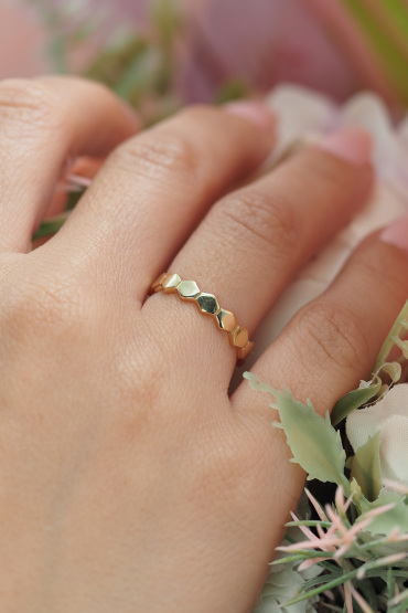 14 Ayar Altın Petek Model Yüzük - Naze Kuyumculuk