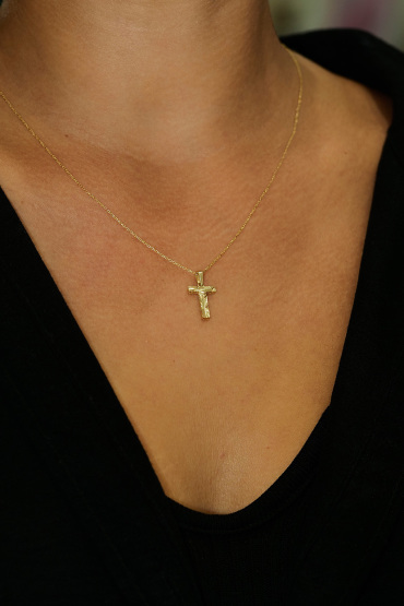 14 Ayar Altın T Harfi Kalemli Kolye Ucu - Naze Kuyumculuk