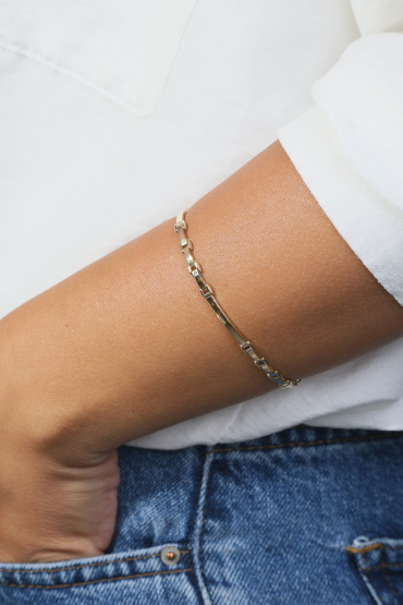 14 Ayar Altın Unisex İtalyan Bileklik - Naze Kuyumculuk