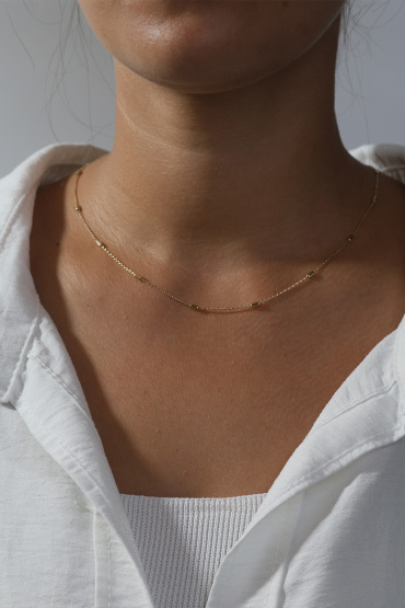 14 Ayar Altın Uzun Toplu İtalyan Zincir - Naze Kuyumculuk